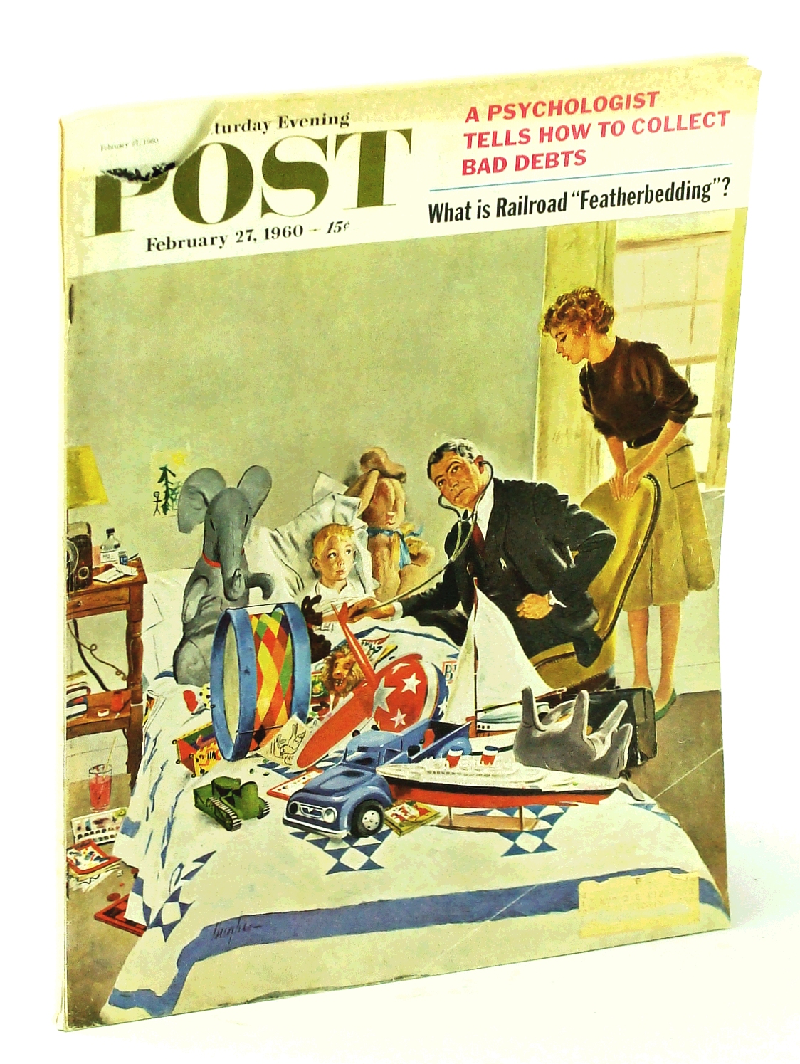 Image for The Saturday Evening Post, February [Feb.] 27, 1960, Volume 232, Number 35 - Norman Rockwell's Adventures as an Illustrator (Part 3) / Palm Springs / X-15 Test Pilot