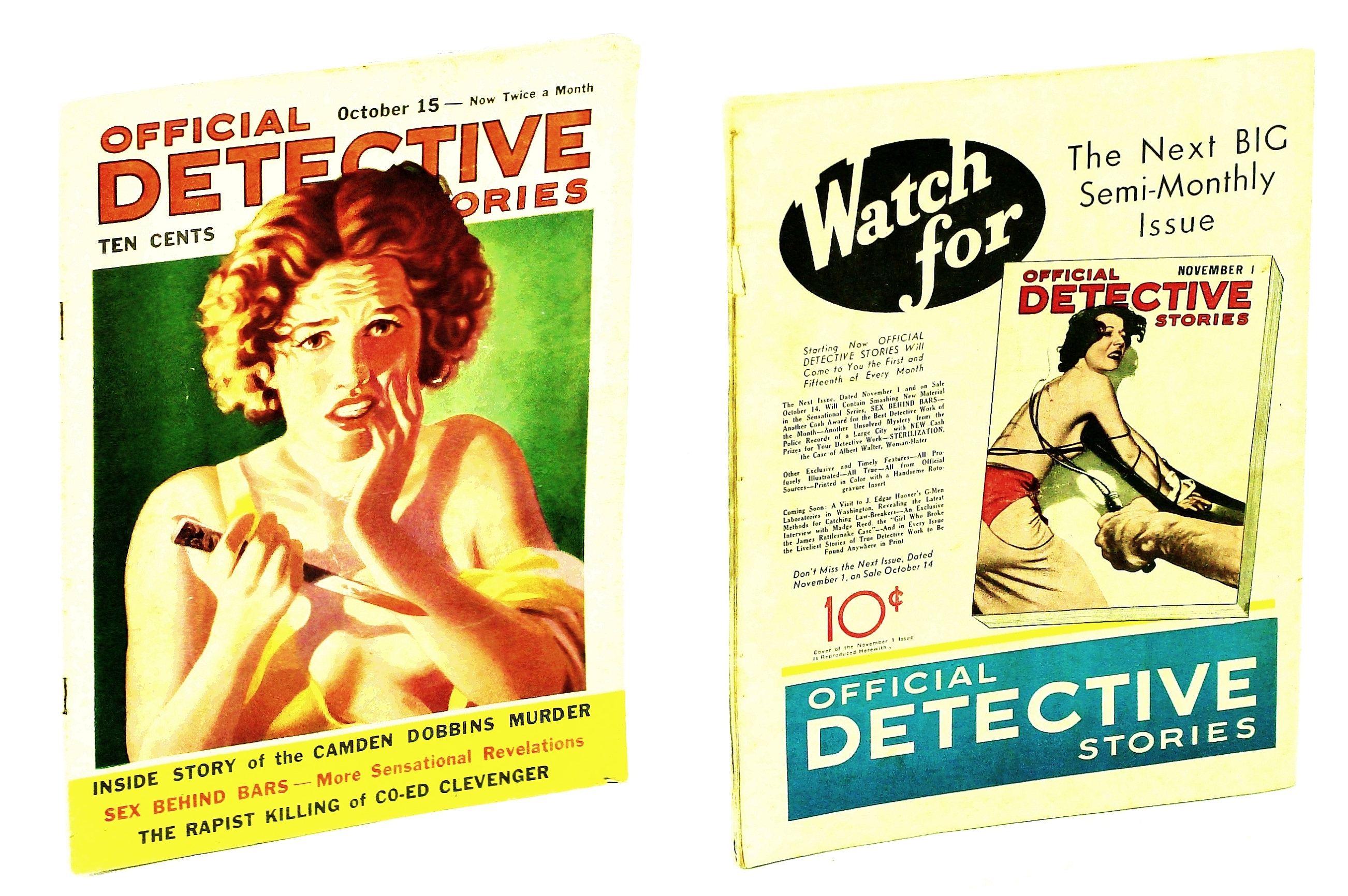 Official Detective Stories Magazine, October 15, 1936, picture