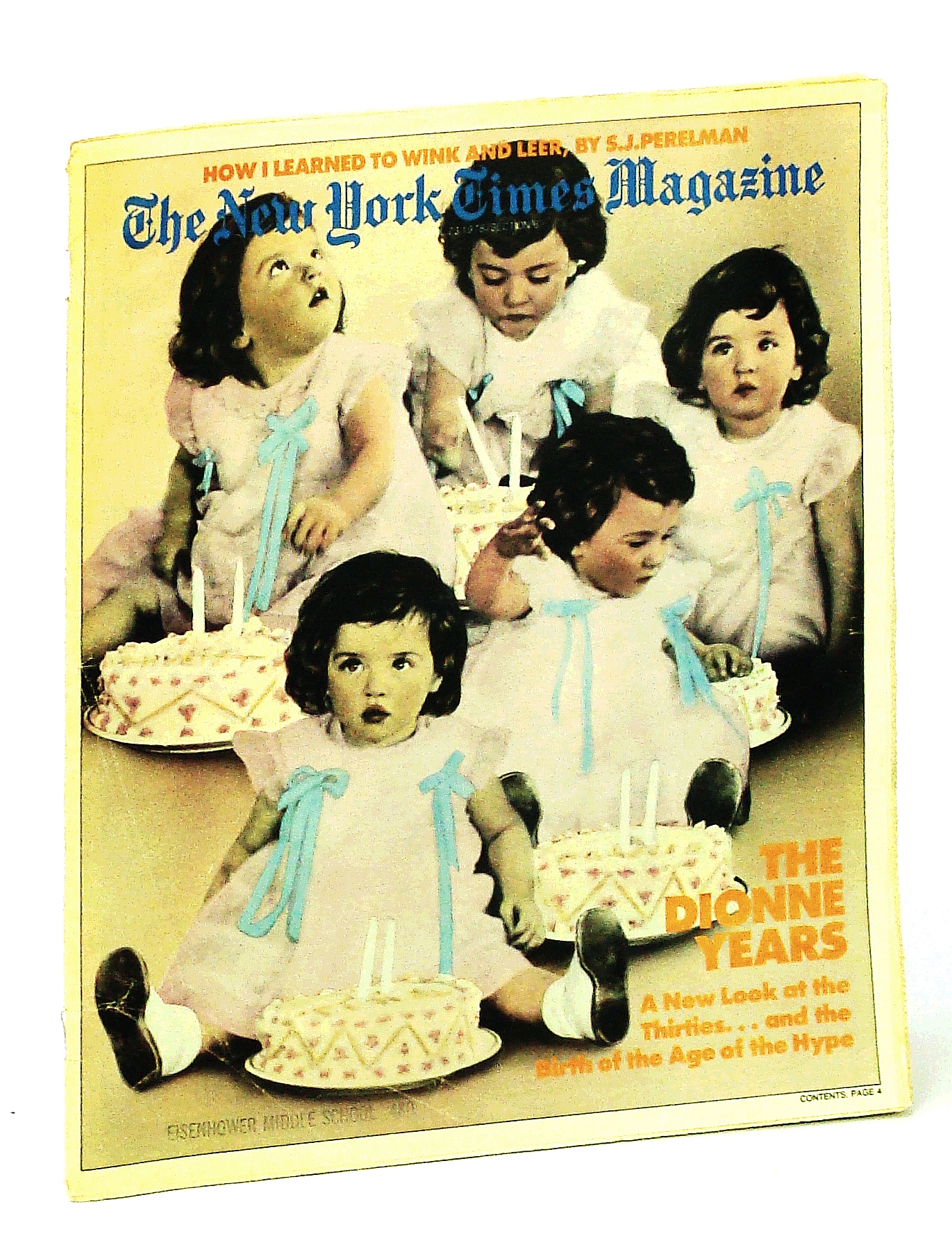 Image for The New York Times Magazine, April [Apr.] 23, 1978: Dionne Quints Cover Photo / Tad Dorgan