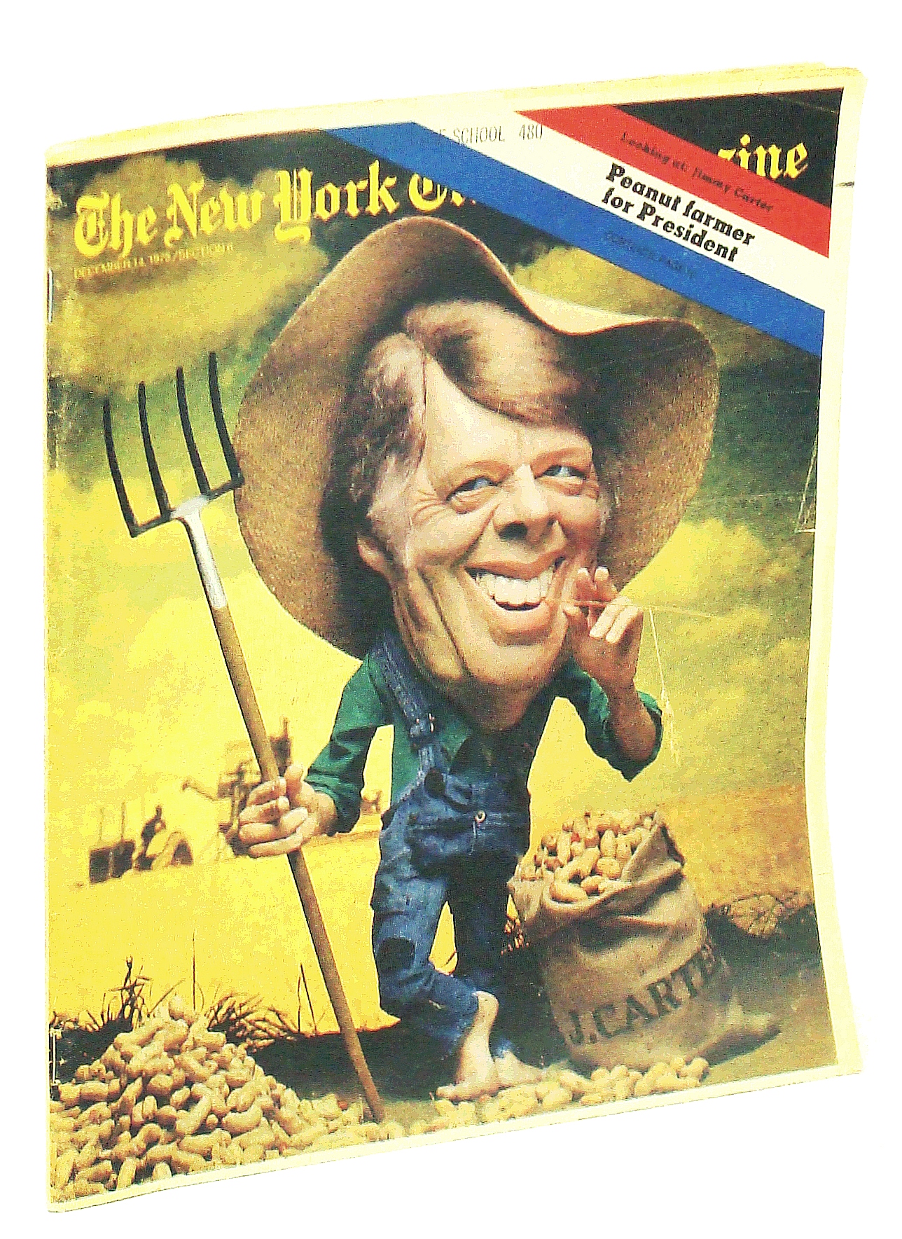 The New York Times Magazine, December [Dec.] 14, 1975 Peanut Farmer for President Jimmy
