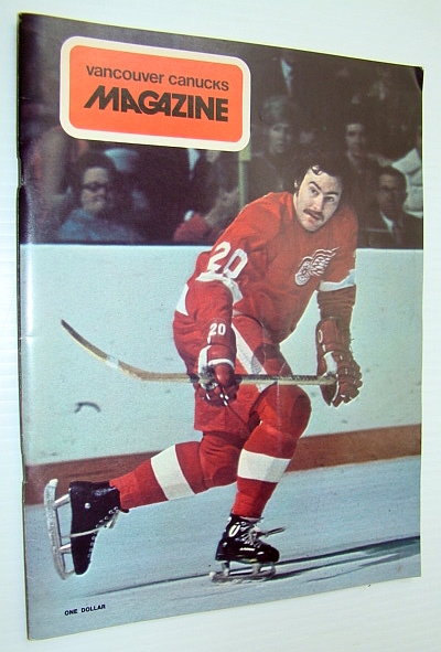 Image for Vancouver Canucks Magazine, October 26, 1973 - Great Colour Cover Photo of Mickey Redmond of the Detroit Red Wings