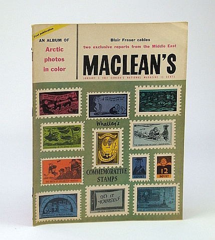 Image for Maclean's, Canada's National Magazine, January (Jan.) 5, 1957 - Frank McMahon / Report From Israel / Arctic Priest / Farewell to Artist Oscar Cahen
