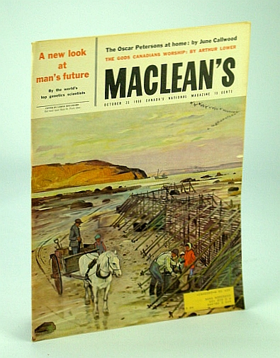 Image for Maclean's - Canada's National Magazine, October (Oct.) 25th, 1958 - The Oscar Peterson's at Home