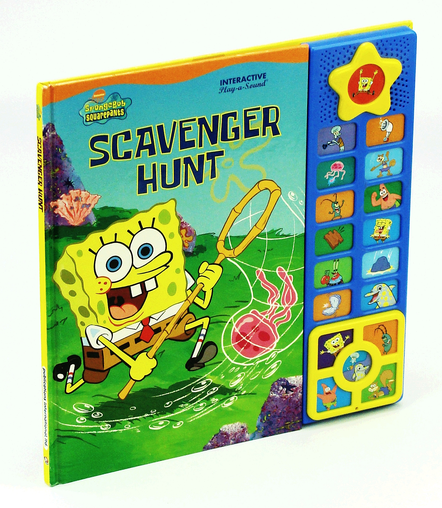 Spongebob squarepants scavenger hunt interactive play a sound book