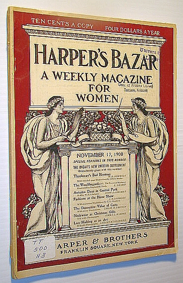 Image for Harper's Bazar (Bazaar) - A Weekly Magazine for Women, November 17, 1900 - The Decorative Possibilities of (Plaster) Casts