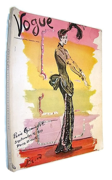 Image for Vogue (American) Incorporating Vanity Fair (Magazine), September 15, 1939 - Paris Openings II / Classic Horst Photo of Back-Lacing Corset