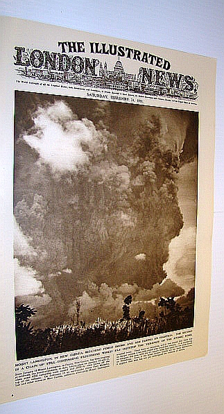 Image for The Illustrated London News (ILN), February 24, 1951 - Cover Photo of Mount Lamington Volcano in New Guinea / Marriage of the Shah of Iran