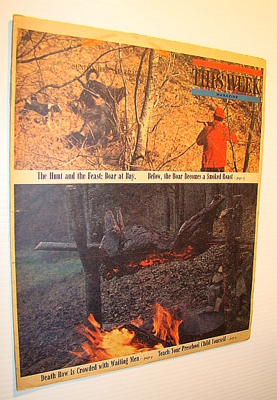 Image for This Week Magazine, September 28, 1969 - Insert to the Boston Sunday Herald: Cover Color Photos of Wild Boar Being Shot Then Roasted