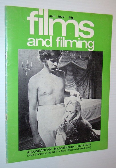 Image for Films and Filming Magazine, April 1977 - Cover Photo of Michael Berger and Laura Betti in 'Allonsanfan'