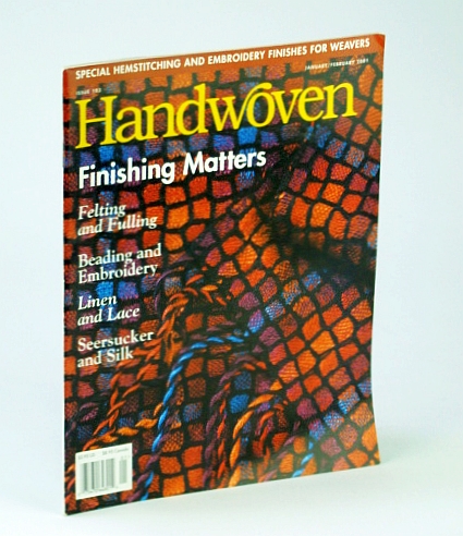 Image for Handwoven (Hand Woven) Magazine, January (Jan.) / February (Feb.) 2001 - Special Hemstitching and Embroidery Finishes / Carla Moore Buchheit