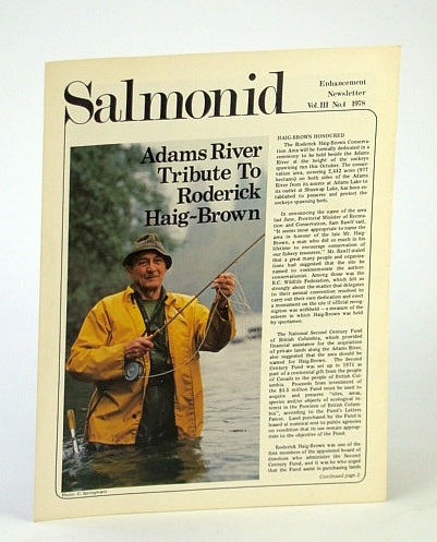 Image for Salmonid Enhancement Newsletter Vol. III No. 4 1978 - Adams River Tribute to Roderick Haig-Brown
