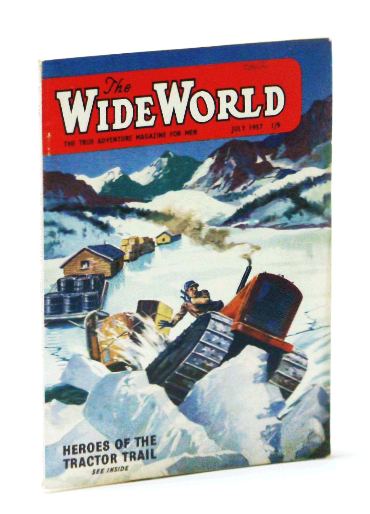 Image for The Wide World - The True Adventure Magazine for Men, July 1957 - Cat Trains