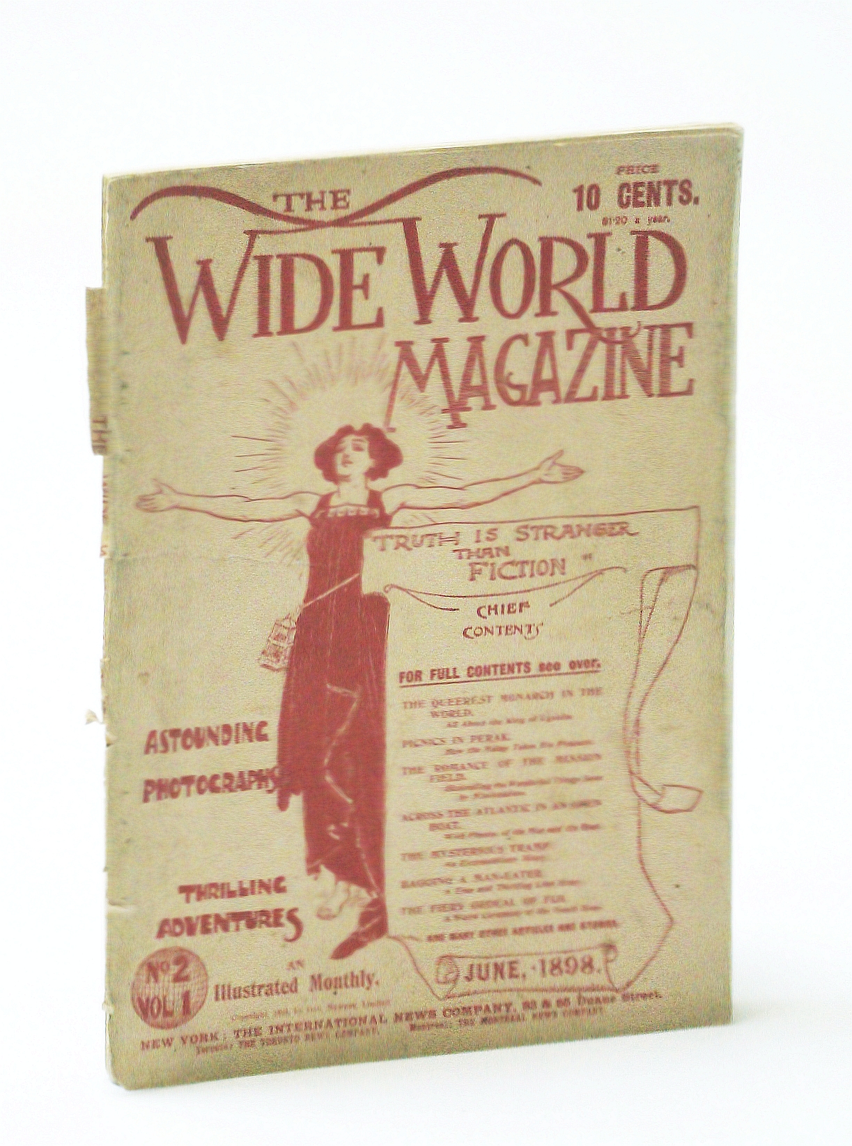 Image for The Wide World Magazine - An Illustrated Monthly, June 1898, Vol. 1, No. 2 - The Queerest Monarch in the World  (The King of Uganda)