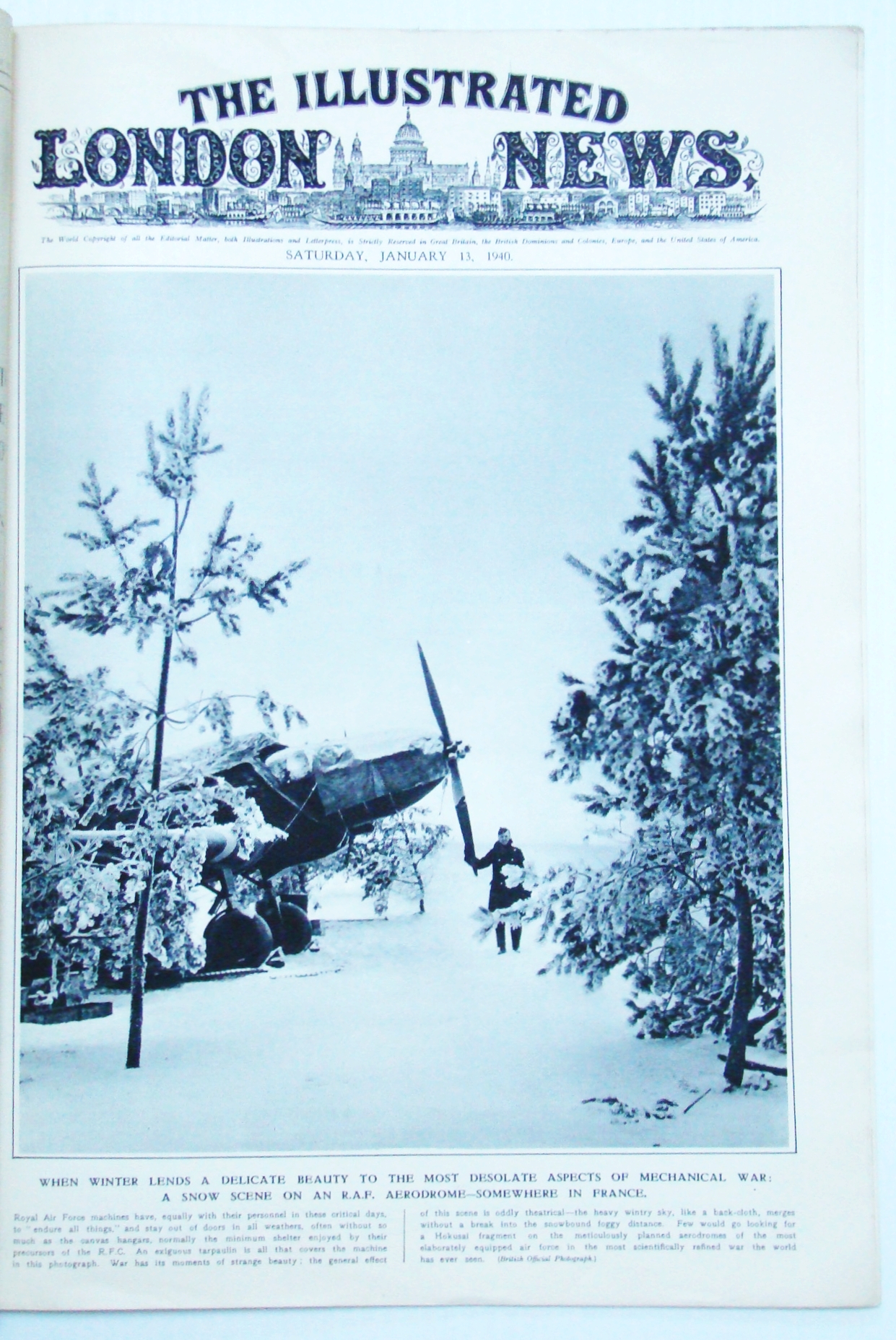 Image for The Illustrated London News, January (Jan) 13, 1940 - British Maginot Section Under Fire / The Grim War in Finland