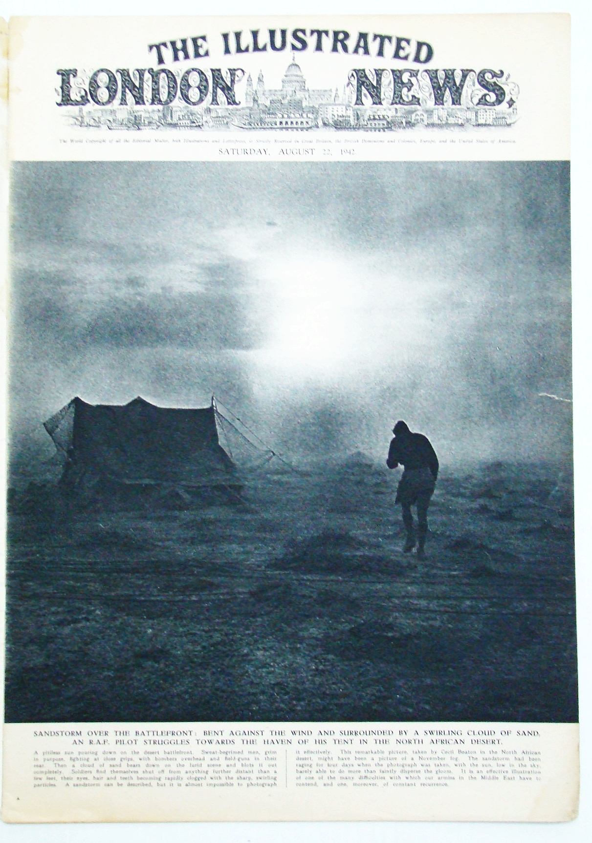 Image for The Illustrated London News, August (Aug.) 22, 1942 - H.M. Formidable / Caucasus Scenes / Churchill in Moscow and Egypt