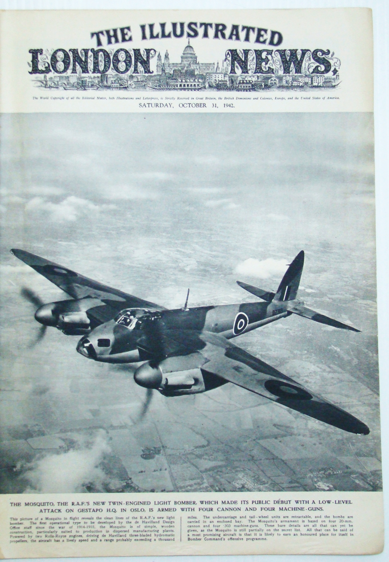 Image for The Illustrated London News (ILN), October (Oct.) 31, 1942 - Montgomery in Africa / Stalingrad