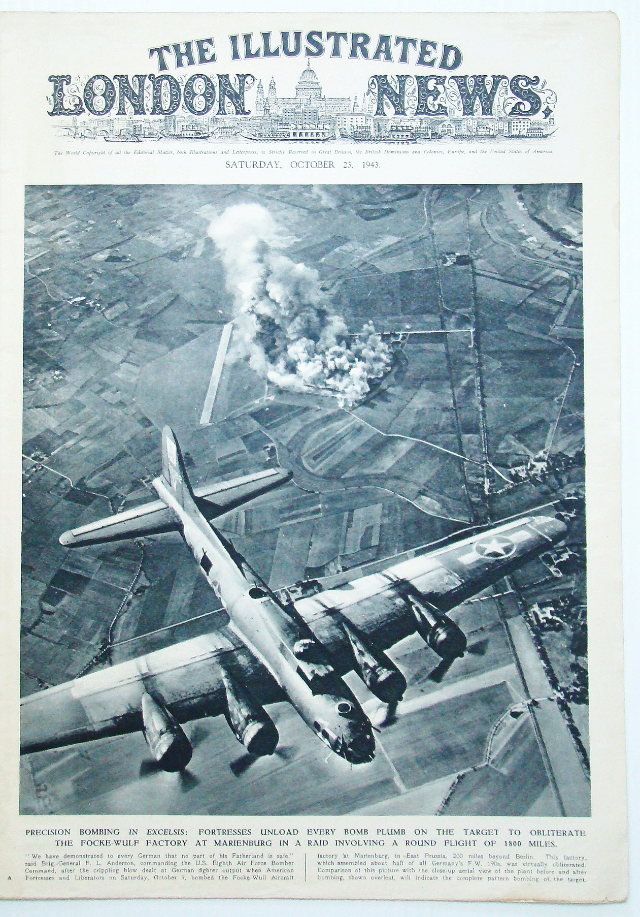 The Illustrated London News (ILN), October (Oct.) 23, 1943 Precision