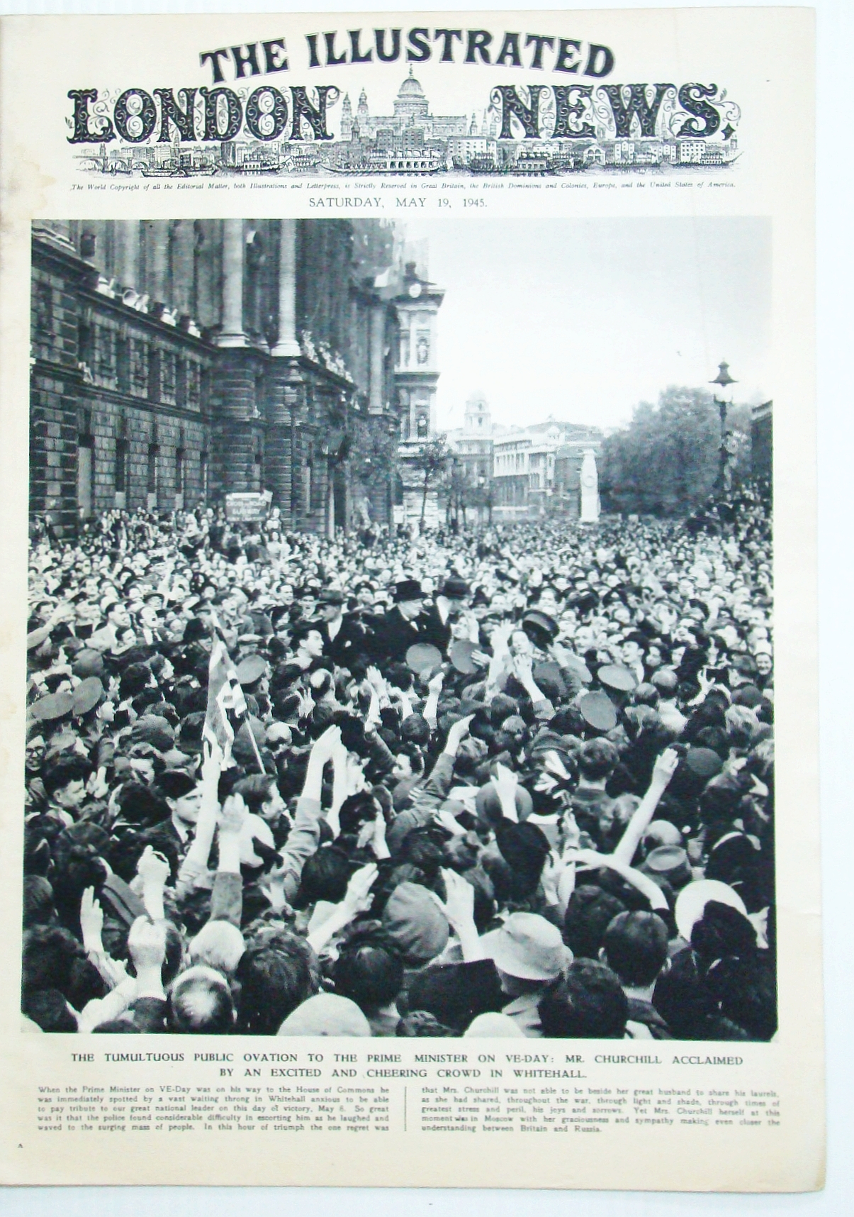 The Illustrated London News (ILN), May 19, 1945: VE-Day Celebrations! Image for The Illustrated London News (ILN), May 19, 1945: VE-Day Celebrations!