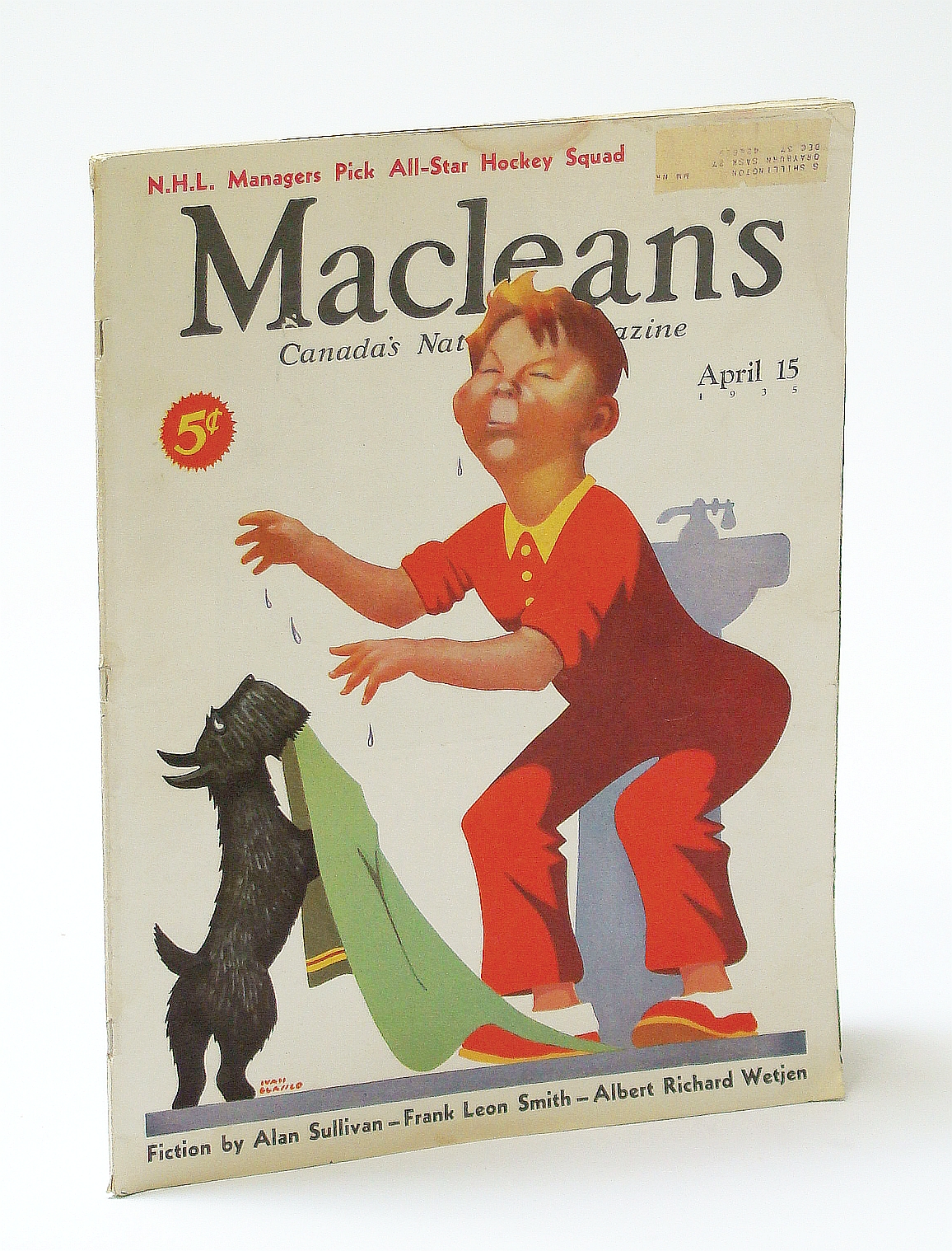 Image for Maclean's, Canada's National Magazine, April (Apr.) 15, 1935, Vol. 48, No. 8 - Norwegians Develop Bella Coola, B.C. / N.H.L. All-Stars