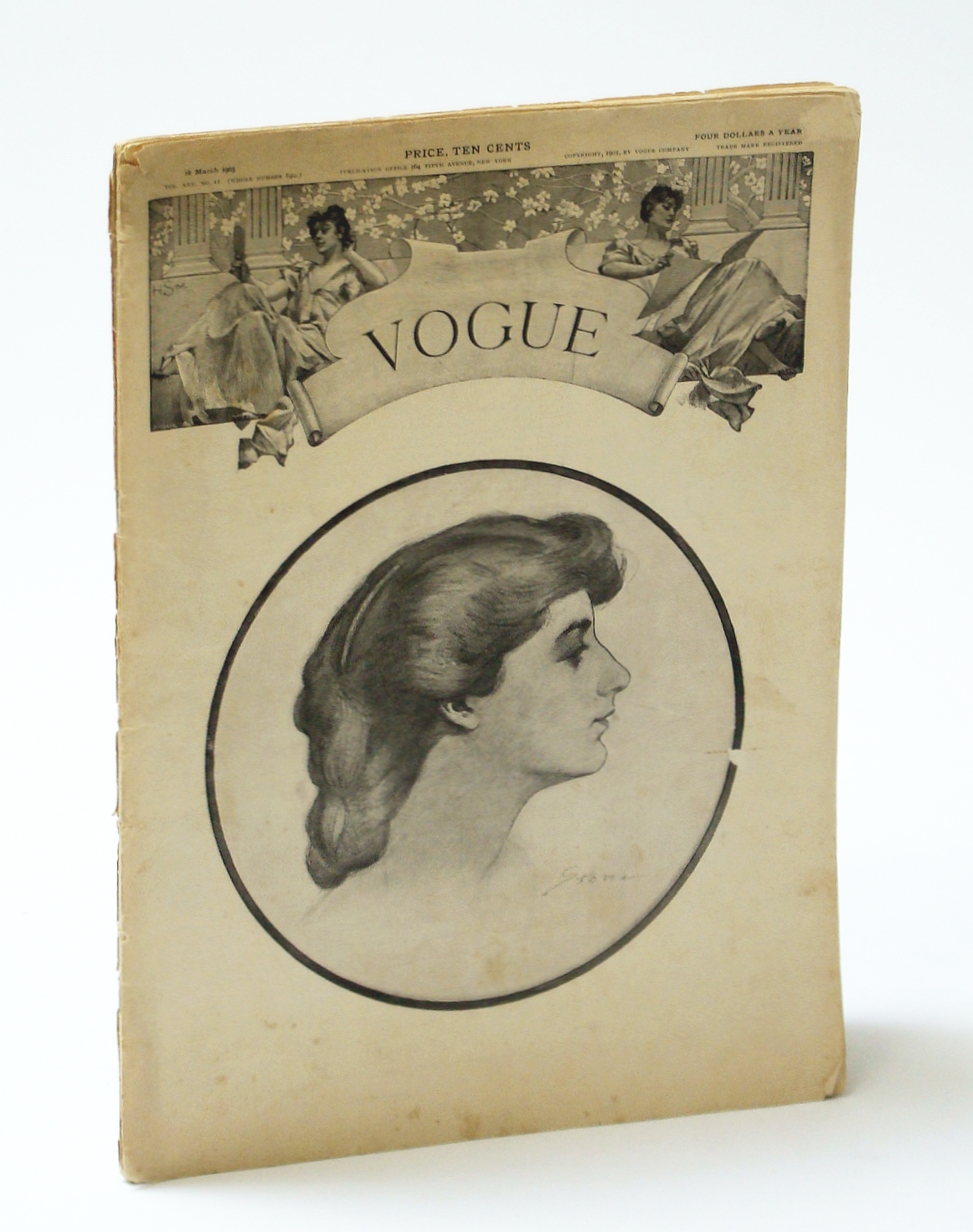 Vogue (Magazine), 16 March (Mar.) 1905, Vol. XXV, No. II (Whole No. 640) : Great Peck & Peck Hosiery Ad Image for Vogue (Magazine), 16 March (Mar.) 1905, Vol. XXV, No. II (Whole No. 640) : Great Peck & Peck Hosiery Ad