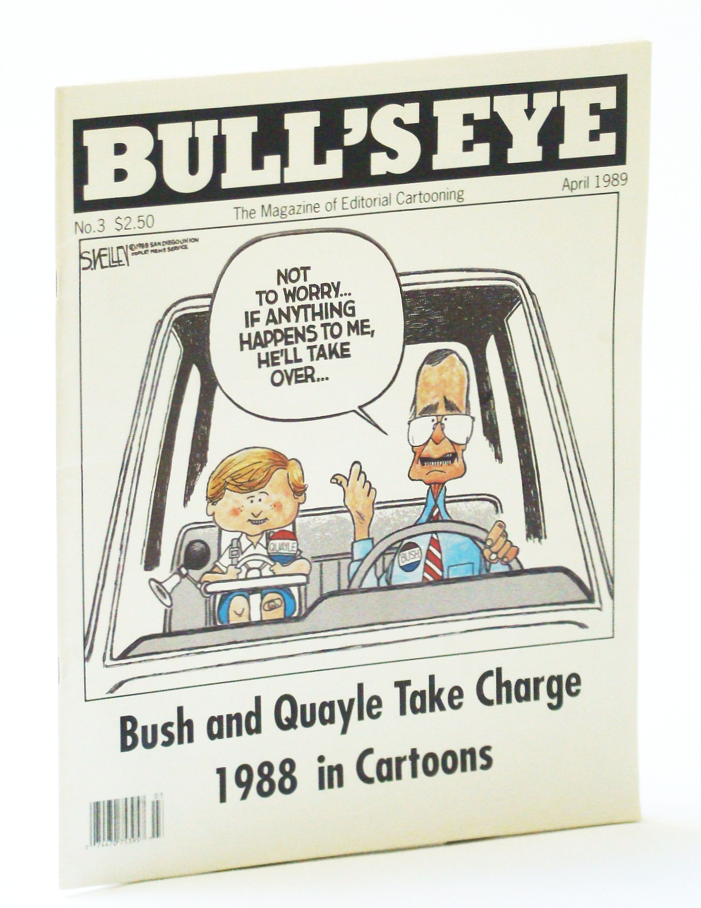 Image for Bull's Eye - The Magazine of Editorial Cartooning, No. 3, April (Apr.) 1989 - Bush / Quayle Cover