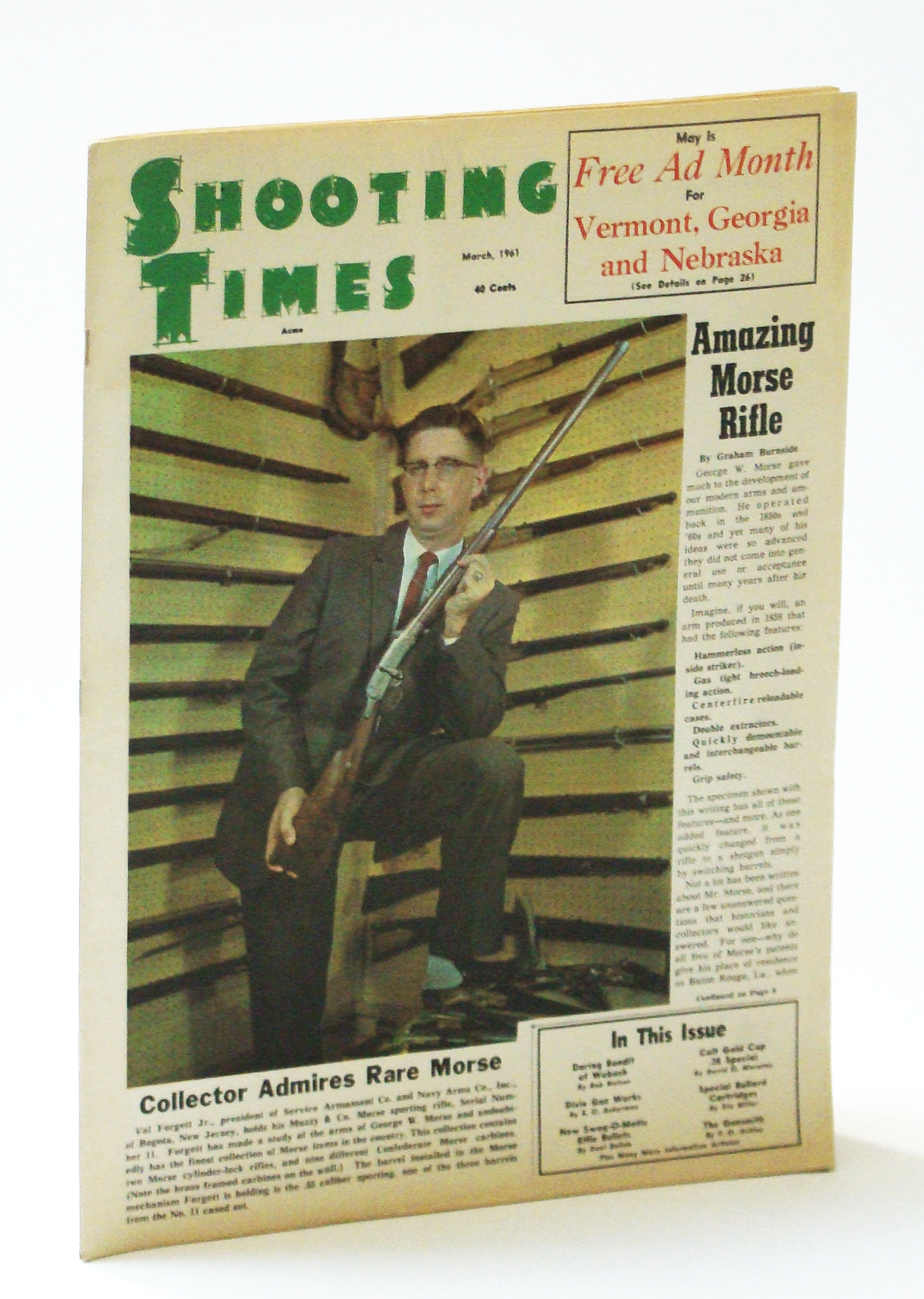 Image for Shooting Times Magazine, March (Mar.) 1961, Vol I, No. 12 - Val Forgett Jr. Cover Photo