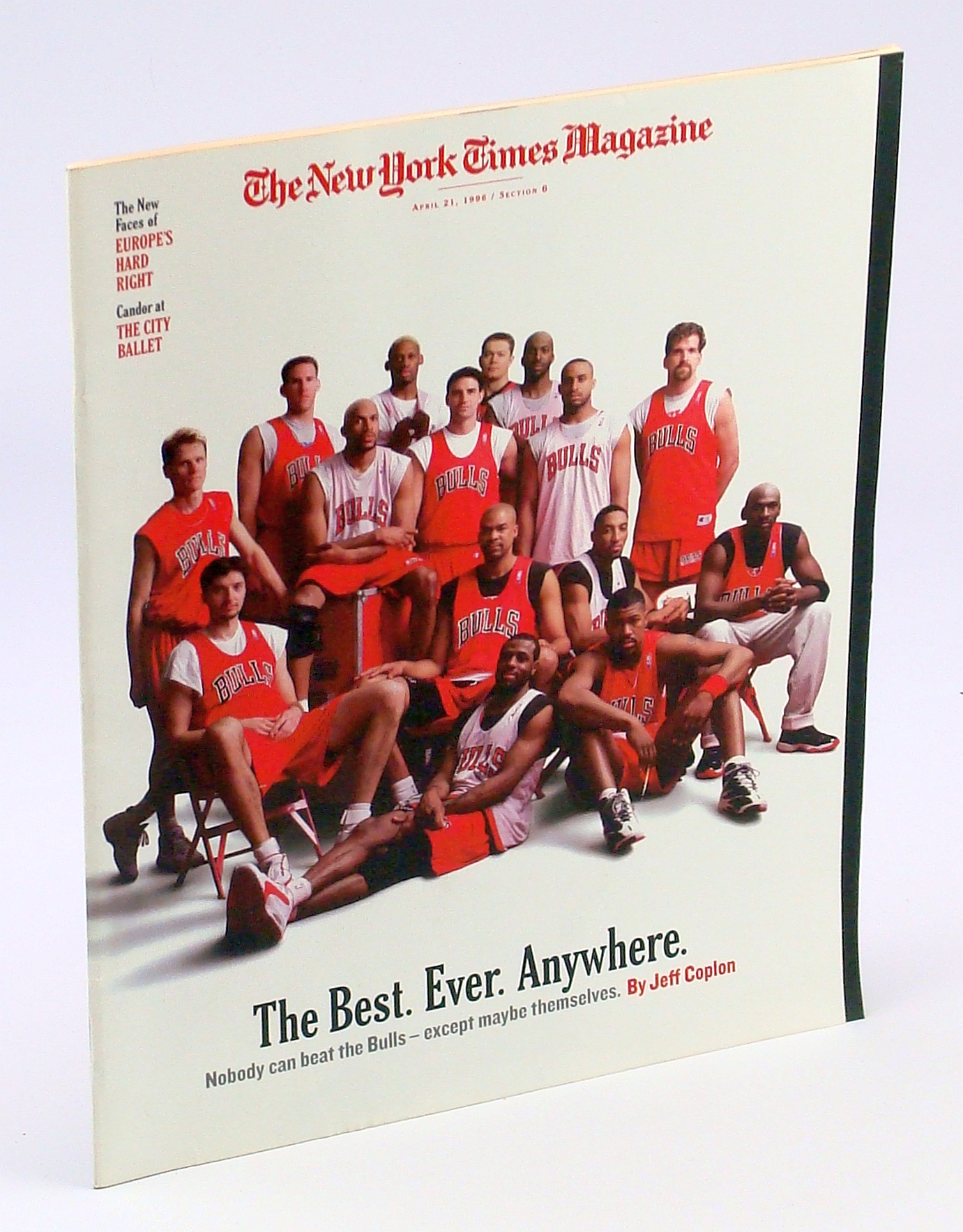 Image for The New York Times Magazine, April 21, 1996: Cover Photo of the Chicago Bulls, "The Best.  Ever.  Anywhere."