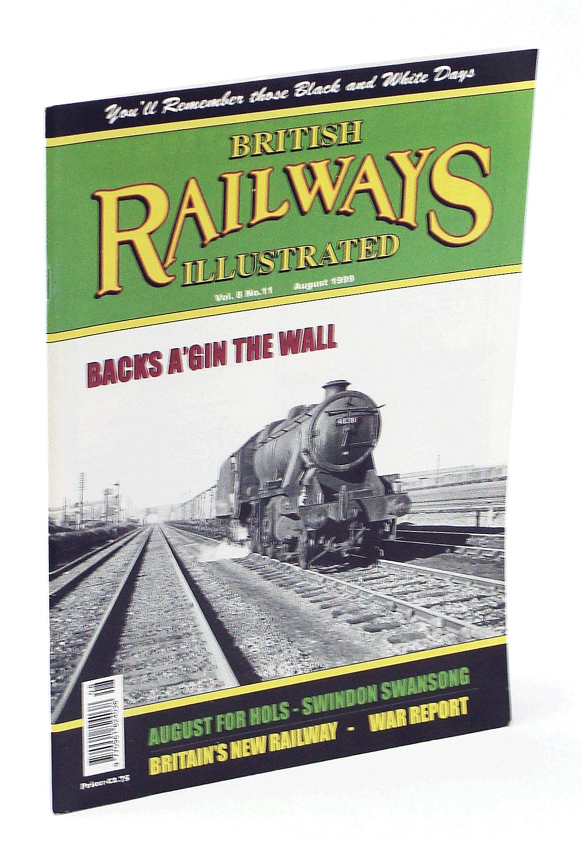 Image for British Railways Illustrated, August [Aug.] 1999, Vol. 8 No. 11 - Last Locomotives Built at Swindon