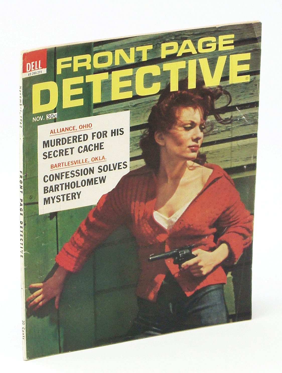Image for Front Page Detective Magazine, November [Nov.] 1962 - Confession Solves Bartholomew Mystery in Oklahoma