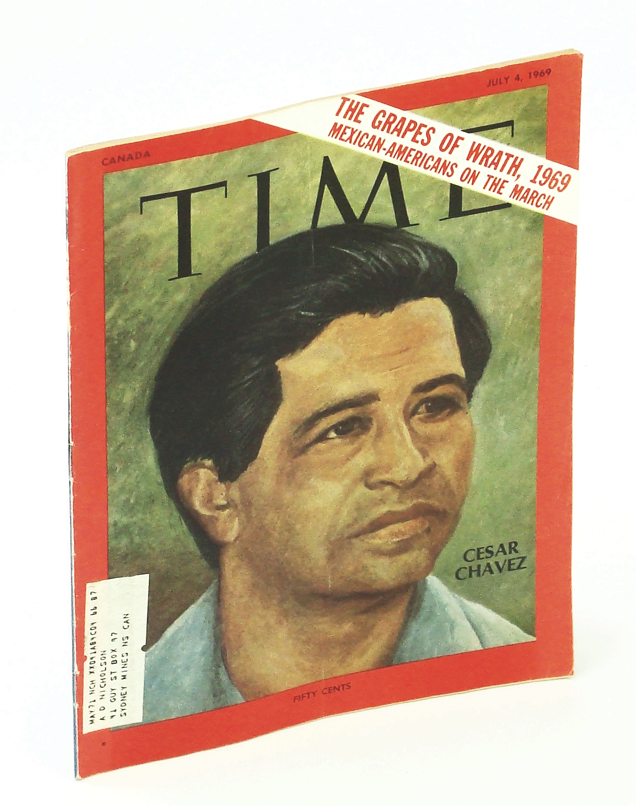 Image for Time Magazine (Canadian Edition) July 4, 1969 - Cesar Chavez Cover