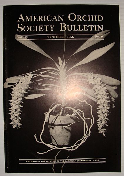 American Orchid Society Bulletin Vol. 25 September, 1956 No. 9