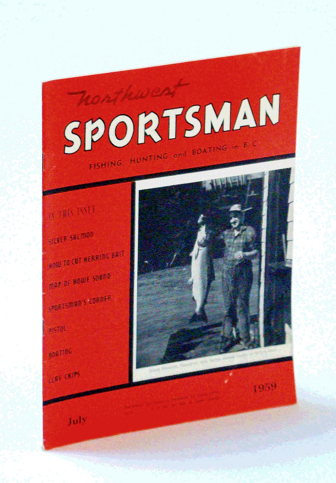 Image for Northwest Sportsman Magazine - Fishing, Hunting and Boating in B.C., July 1959 - Map of Howe Sound