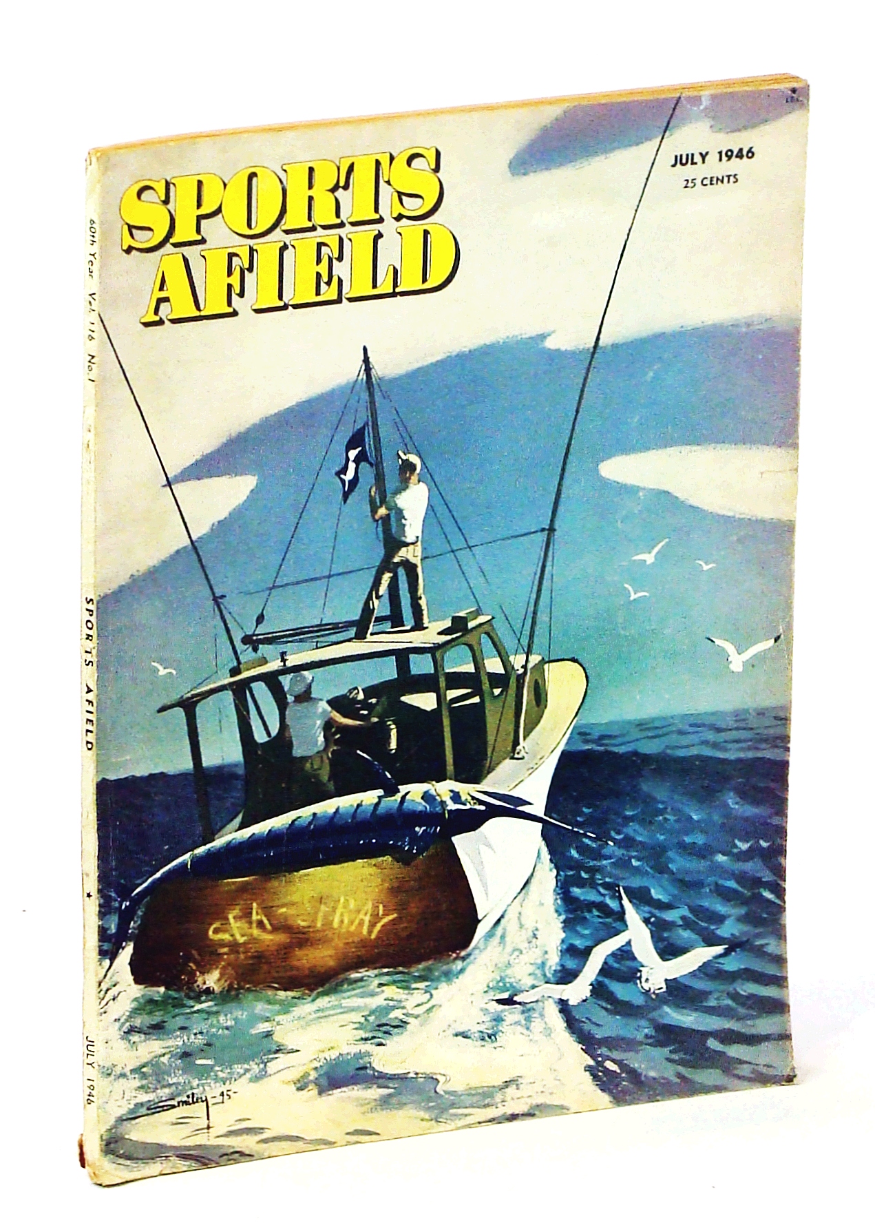 Sports Afield Magazine, July 1946, Vol. 116, No. 1 Clyde Morton, Great