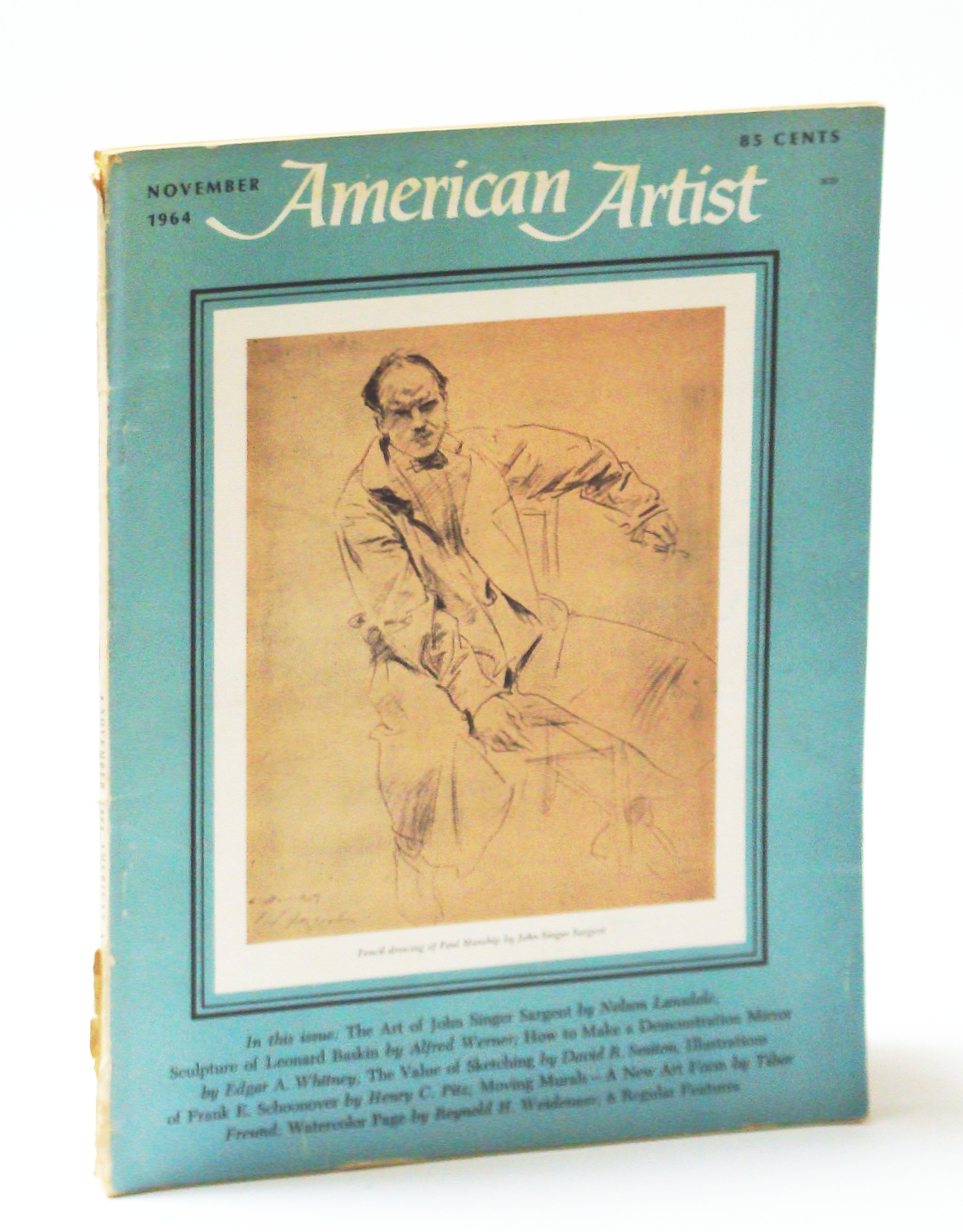 Image for American Artist Magazine, November (Nov.) 1964 - John Singer Sargent / Leonard Baskin