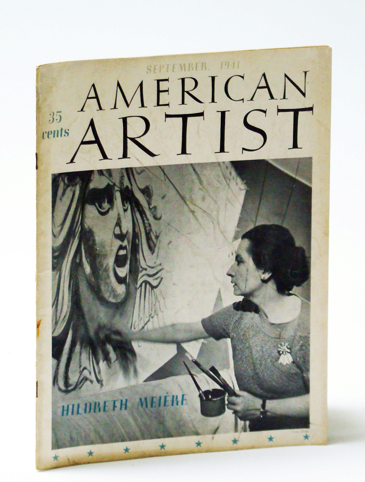 Image for American Artist Magazine, September (Sept.) 1941: Hildreth Meiere - Mural Painter (cover photo)