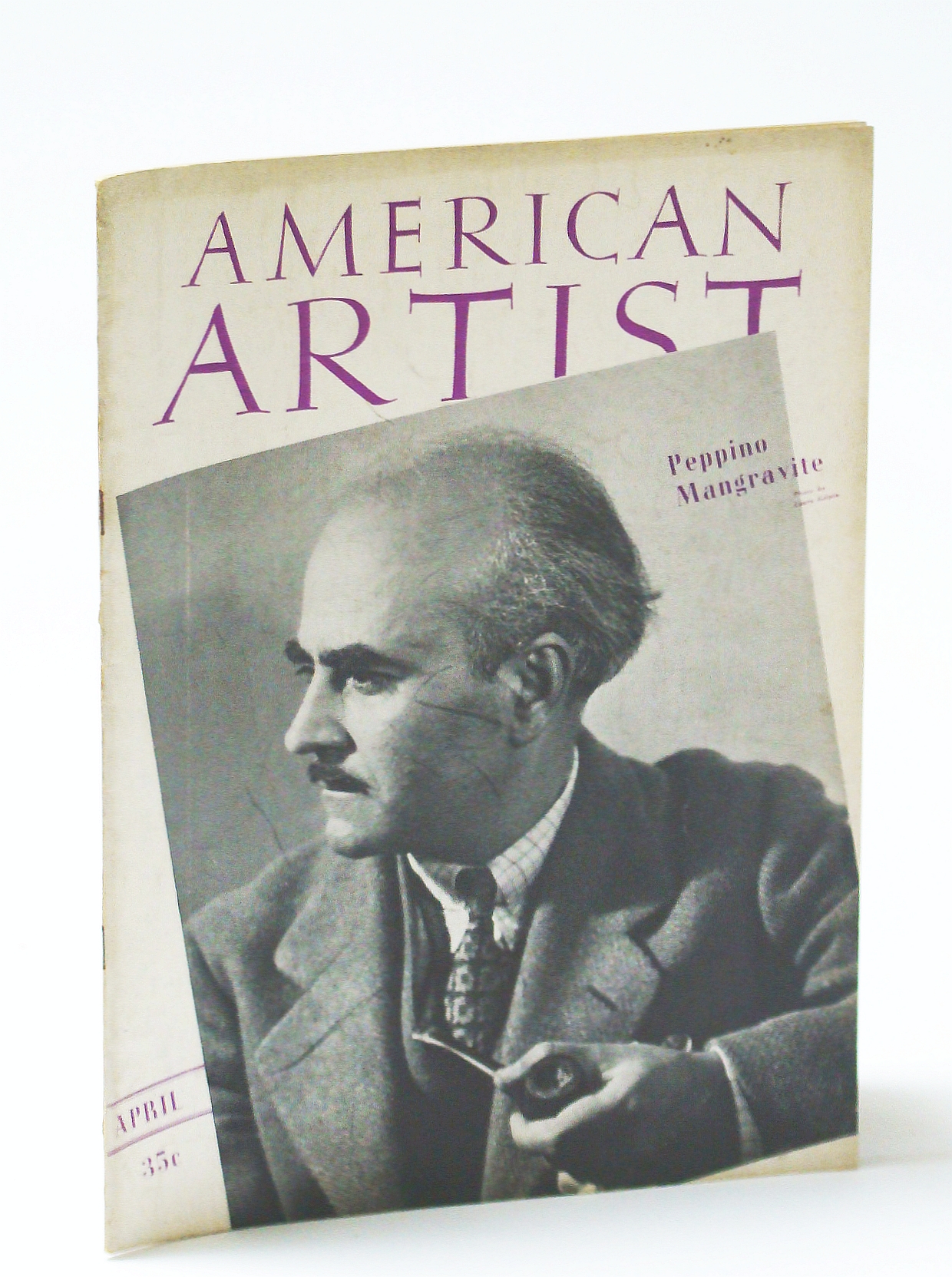 American Artist Magazine, April (Apr.) 1941 - Peppino Mangravite Cover Photo Image for American Artist Magazine, April (Apr.) 1941 - Peppino Mangravite Cover Photo
