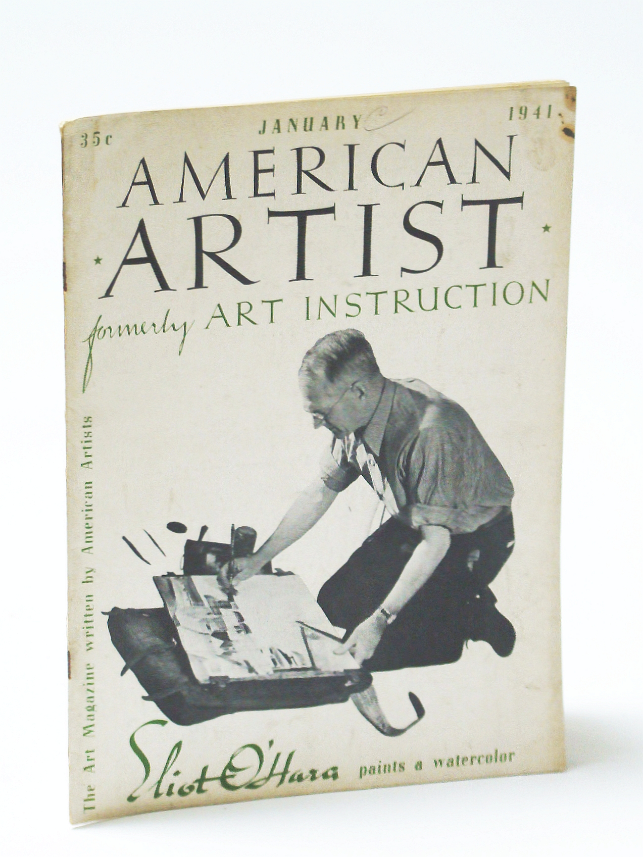 Image for American Artist Magazine, January (Jan.) 1941 - Eliot O'Hara Cover Photo