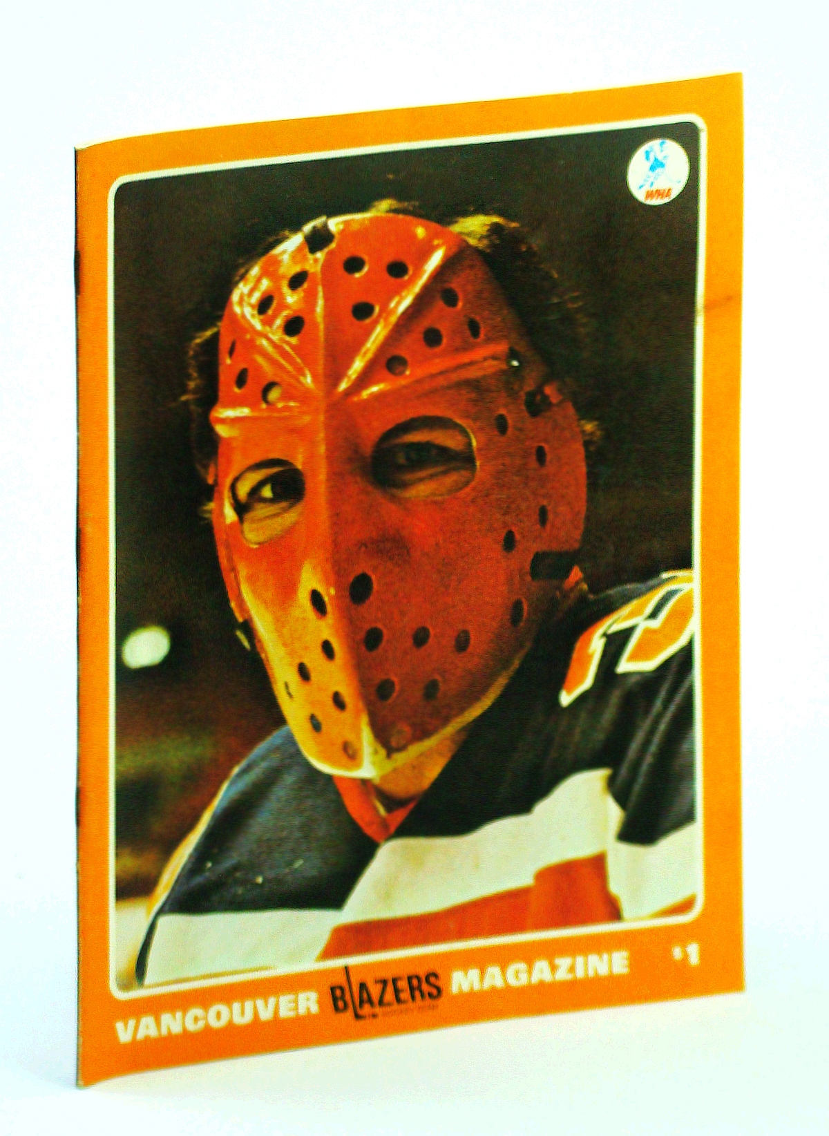 Image for Vancouver Blazers Magazine, Volume II, Issue No. 20, January 2, 1975 : Cover Photo of Phoenix Goalie Jack Norris Wearing Mask