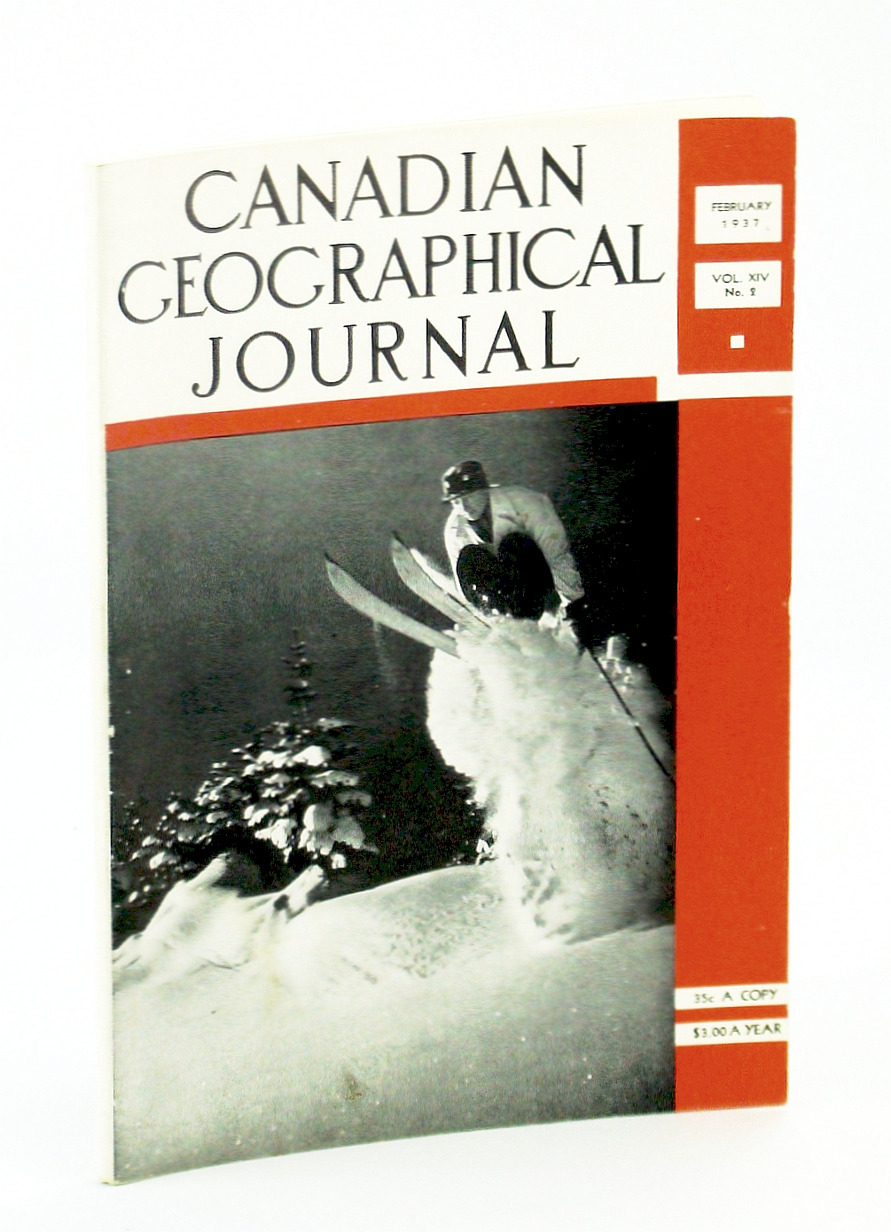 Image for Canadian Geographical Journal, February [Feb.] 1937, Vol. XIV, No. 2 - Trans-Canada Airway / Ski-ing [Skiing] In Canada
