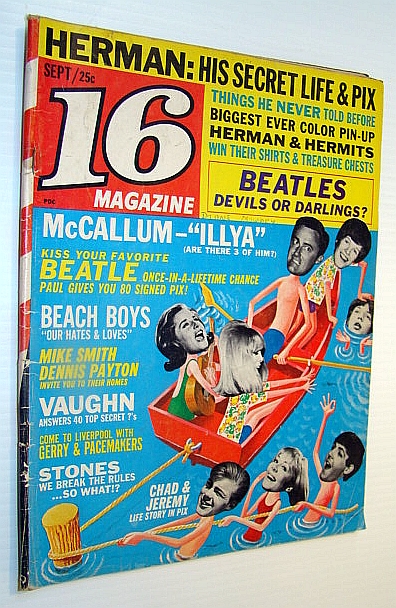 16 Sixteen Magazine September 1965 Volume 7 Number 4 Hermans 