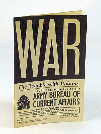 Image for WAR: The Trouble with Italians, No. 35, January (Jan) 9th 1943 - The Trouble with Italians