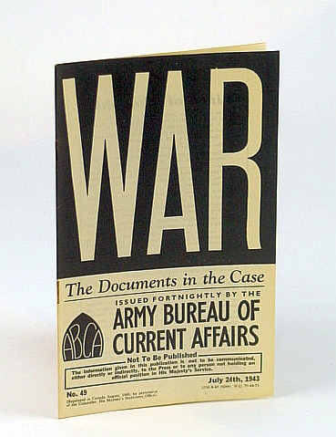 Image for WAR: The Records Office. No. 49. July 24th, 1943
