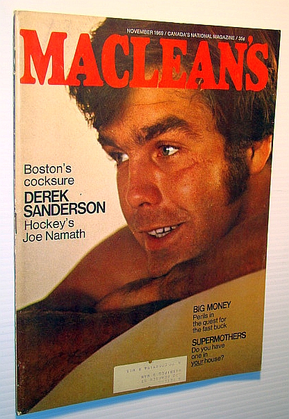 Boston Bruins Derek Sanderson, 1971 Nhl Quarterfinals Sports Illustrated  Cover by Sports Illustrated