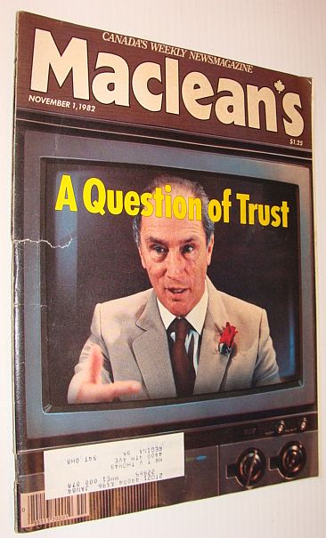 Image for Maclean's Magazine, November 1, 1982 *Trudeau - a Question of Trust*
