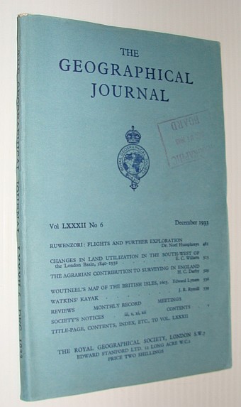 Image for The Geographical Journal, December 1933