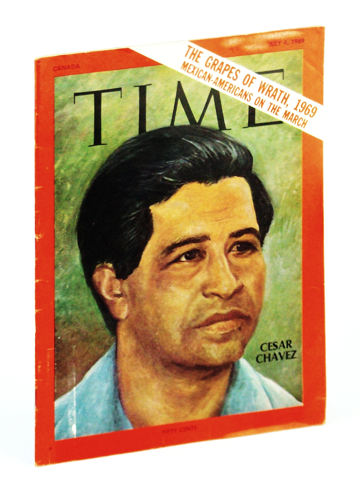 Time Magazine (Canadian Edition) July 4, 1969 - Cesar Chavez Cover Image for Time Magazine (Canadian Edition) July 4, 1969 - Cesar Chavez Cover