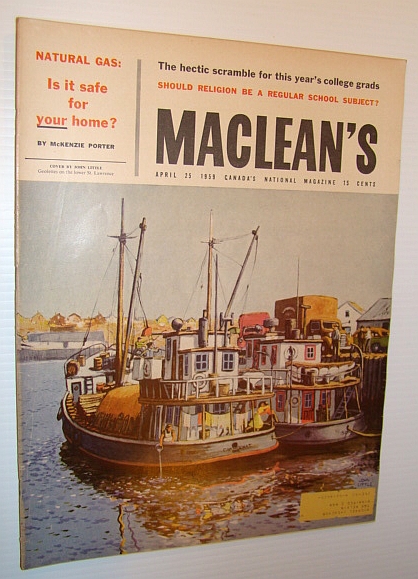 Image for Maclean's - Canada's National Magazine, April 25, 1959 - Canadian Painter James Wilson Morrice