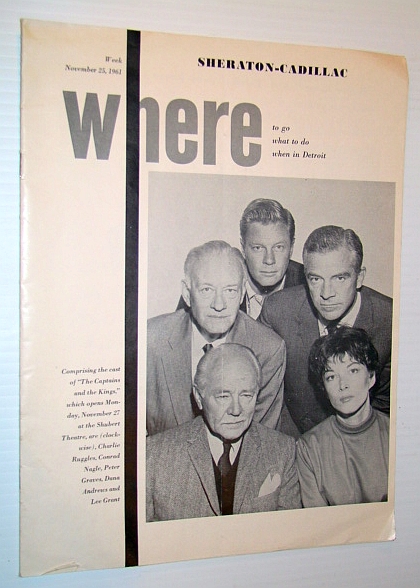 Image for Where Magazine: Where to go, What to do, When in Detroit, Week of November 25, 1961